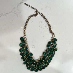 ❤️ 5 for $20 / Emerald green statement necklace
